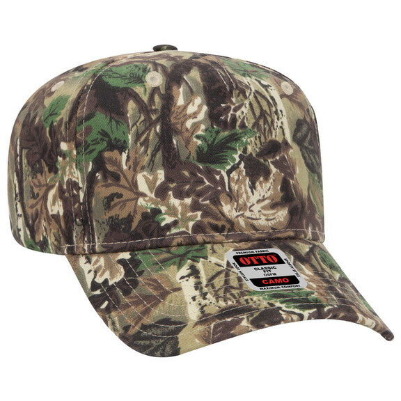 OTTO CAP 120-838 Camouflage 5 Panel Mid Profile Style Cap