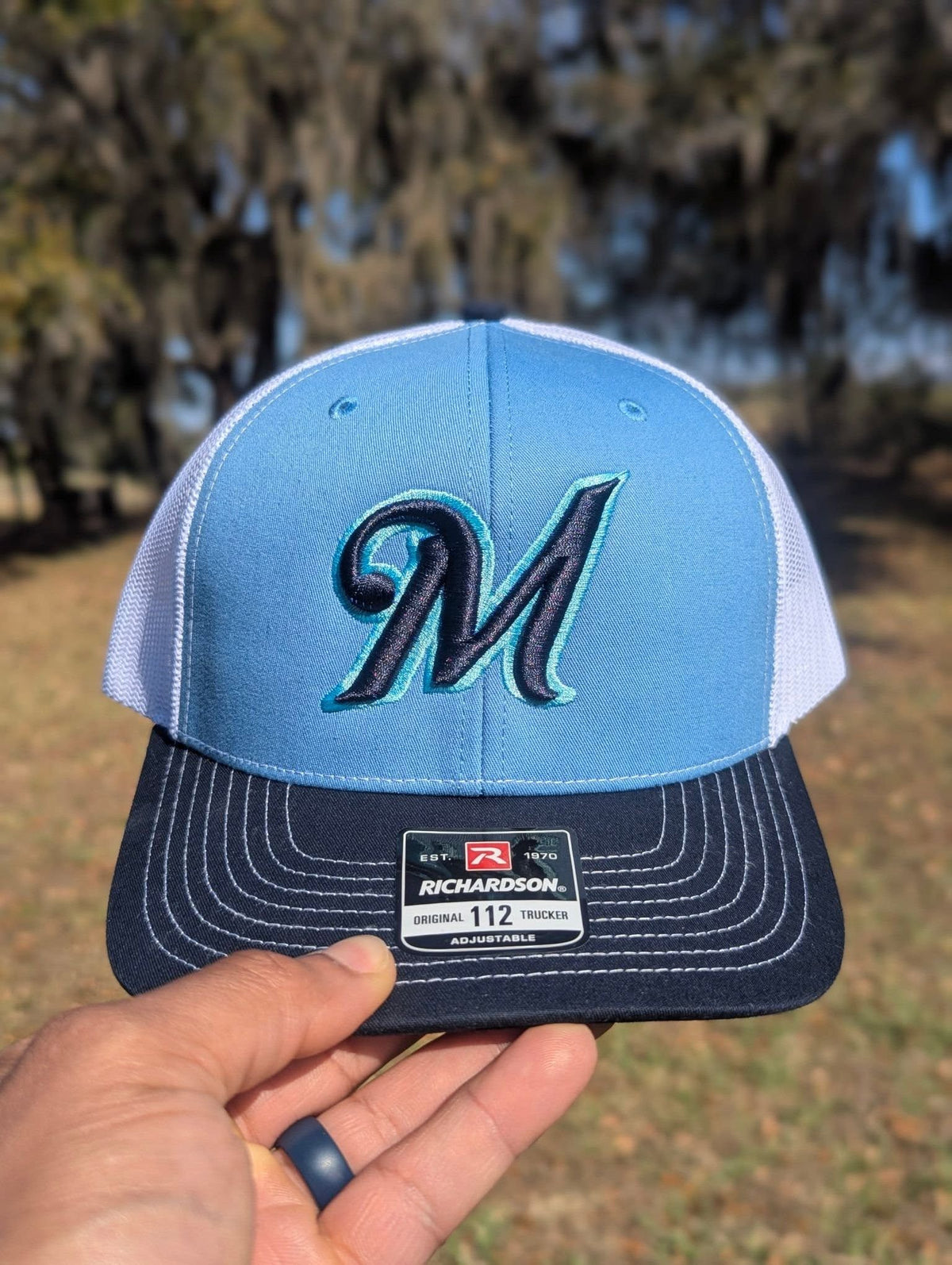 Design your own custom embordered caps!