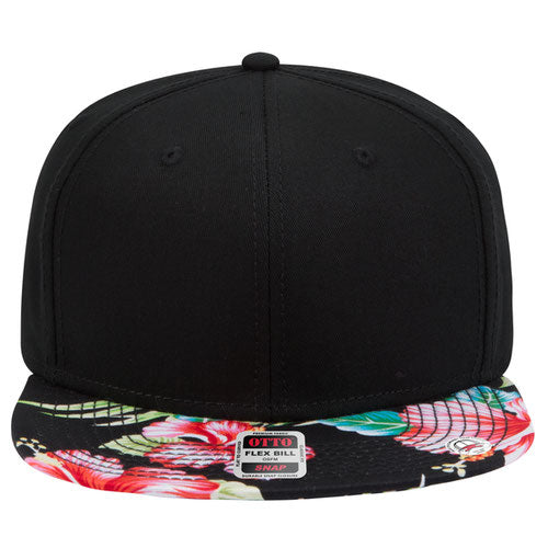 Otto Hawaiian Pattern Print Cotton Twill / Flex Bill
