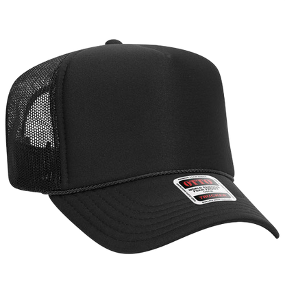 Otto Cap 5-Panel High Crown Mesh Back Trucker Hat