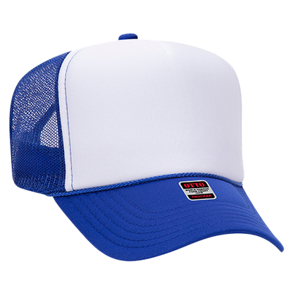 Otto Cap 5-Panel High Crown Mesh Back Trucker Hat