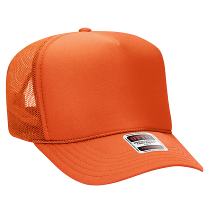 Otto Cap 5-Panel High Crown Mesh Back Trucker Hat