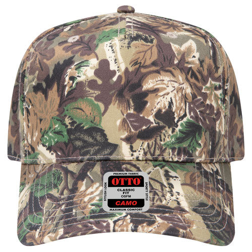 OTTO CAP® Camouflage 5 Panel Mid Profile Baseball Cap