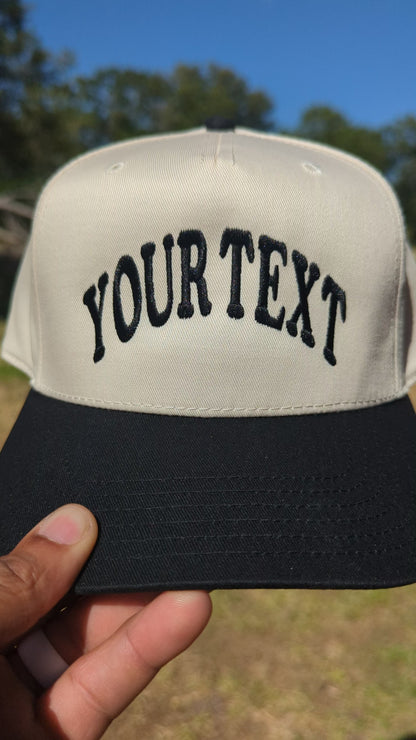 Personalize your own embroidered hat!